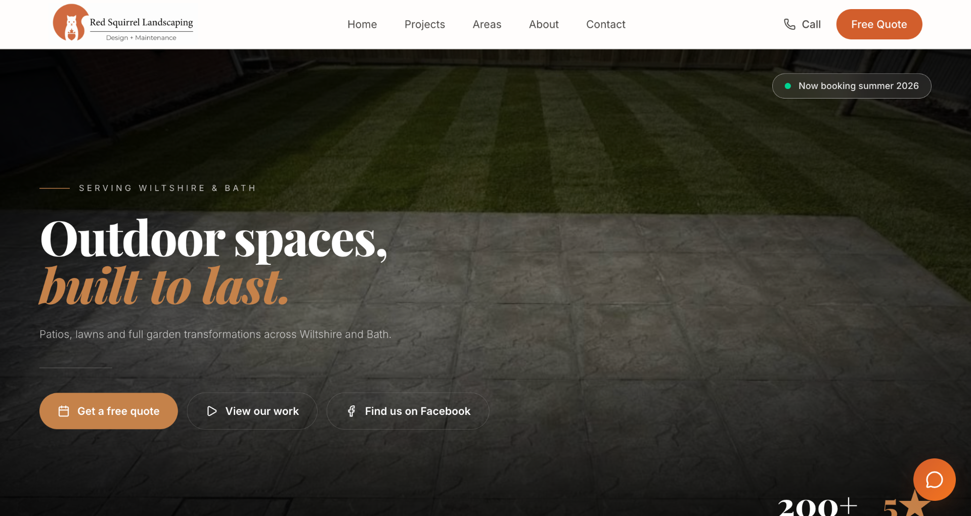 Red Squirrel Landscaping website
